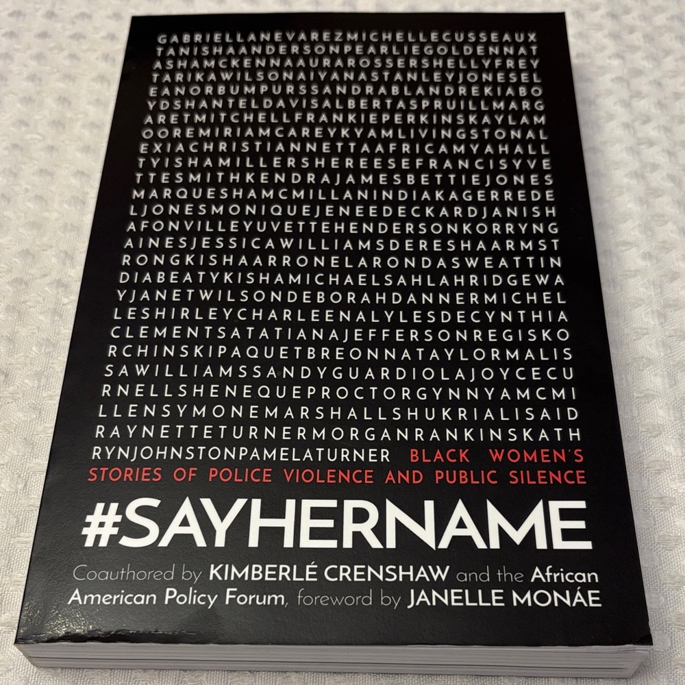 #SayHerName Book Kimberley Crenshaw African American Policy Forum New Softcover